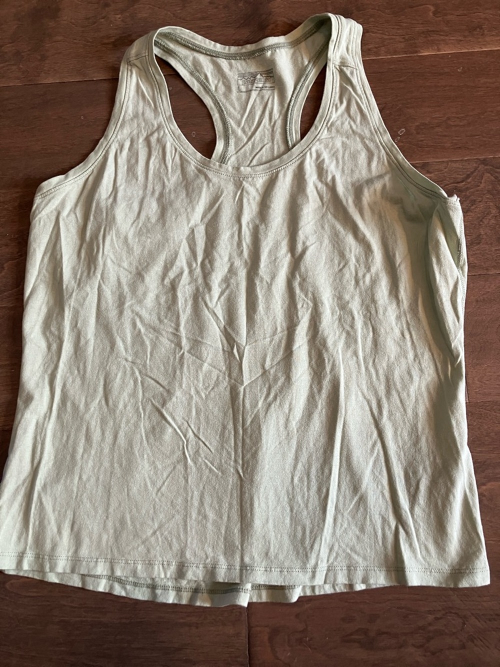 Patagonia Sage Green Racerback Tank Top Lovell/organic cotton